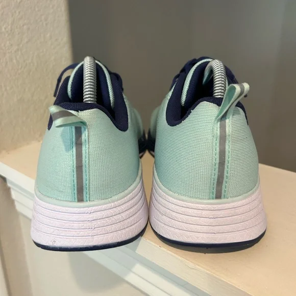 Z by Zella Lifestyle Lace-up Knit Running Shoe  Aqua/Blue Women’s Size 10 - Picture 8 of 9